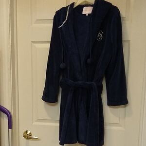 Victoria's Secret Blue Hooded Robe